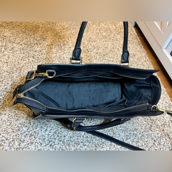 MICHAEL MICHAEL KORS Women's Selma Medium Top Zip Satchel - Black - Picture 5 of 10